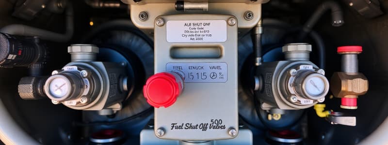 Aircraft Engine Fuel Shut-Off Valves