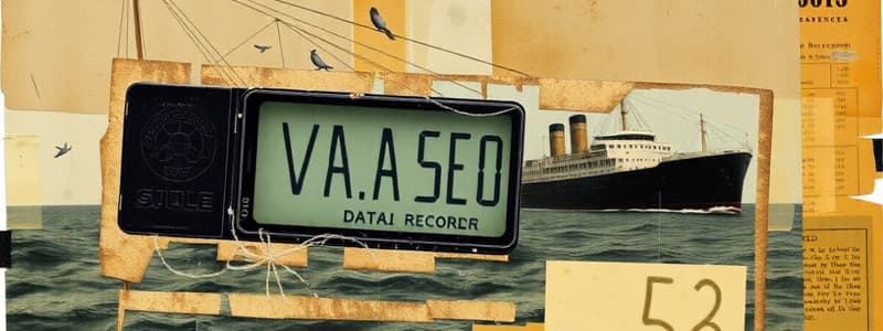 Voyage Data Recorder Overview