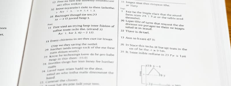 Class X Mathematics Textbook Quiz