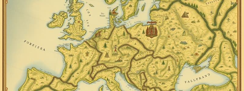 Europe Physical Features Map Flashcards