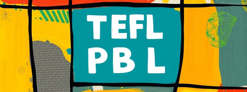 Trending Approaches in TEFL: CLIL and PBL