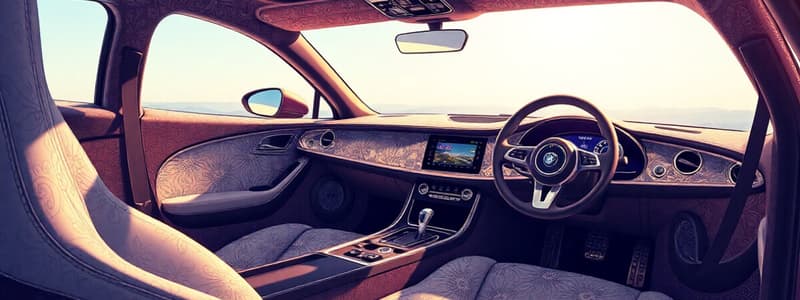 Interior Design of Sports Cars