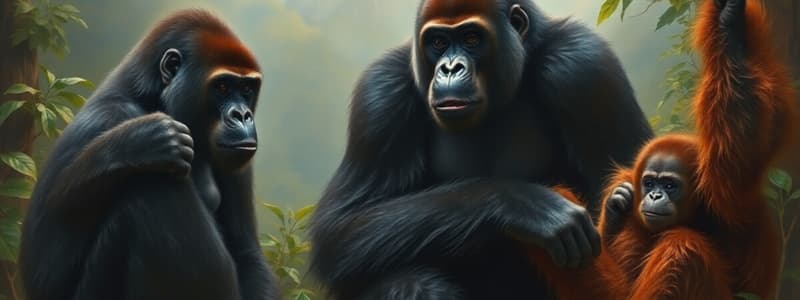 Mountain Gorillas vs Bornean Orangutans Analysis