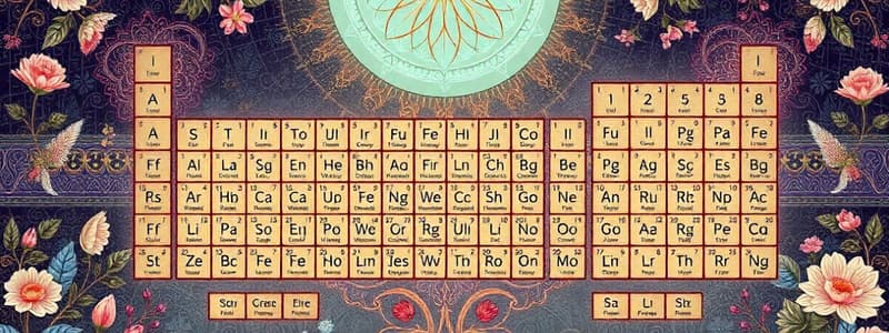 Tabla Periódica: Grupos, Periodos y Nomenclatura