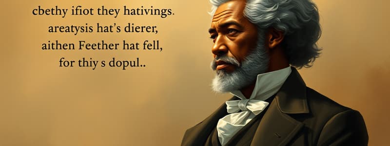 Narrative of the Life of Frederick Douglass - Chapters 3 & 4 Quotes