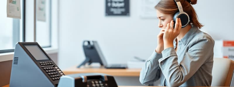 Téléphone - Activités d'écoute et de conversation