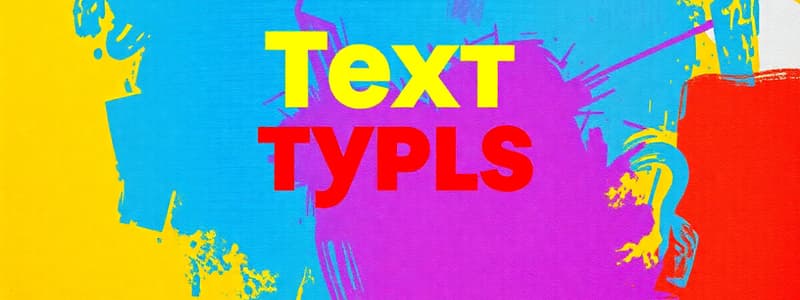 Tipos de Textos y Redacción