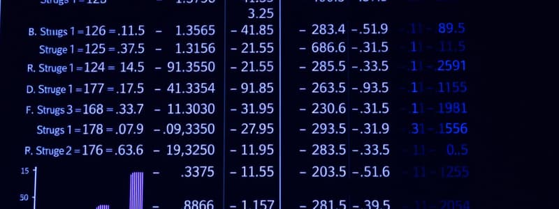 Bivariate Statistical Tests Overview