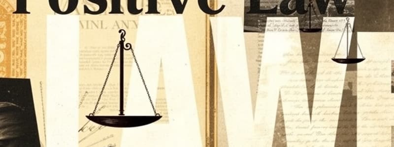 Law: Positive, Natural, and Constituent Power