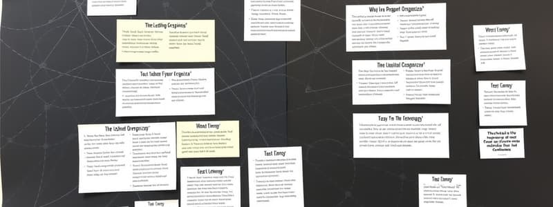 Graphic Organizers Overview