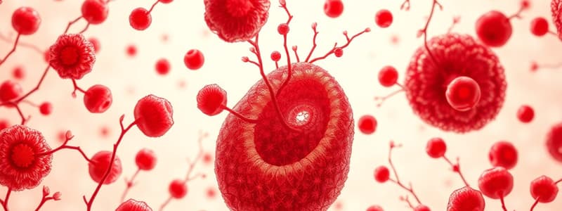 Blood Volume and Cell Development Quiz