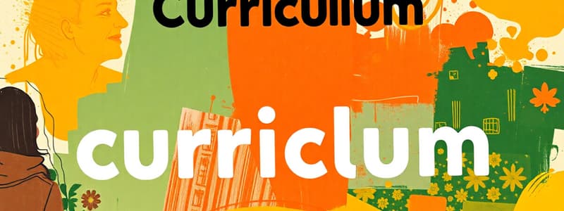 Understanding Curriculum Definitions