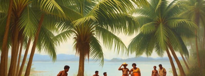 Coconut Palm and Native People of Zuluan