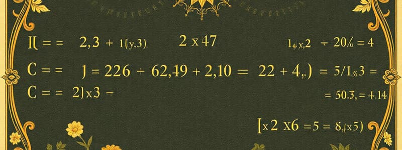 Algebra Class: Distance, Lines, and Sequences