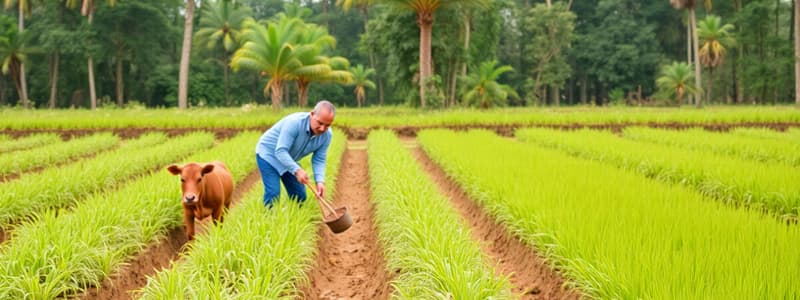 Agriculture and Economic Activities