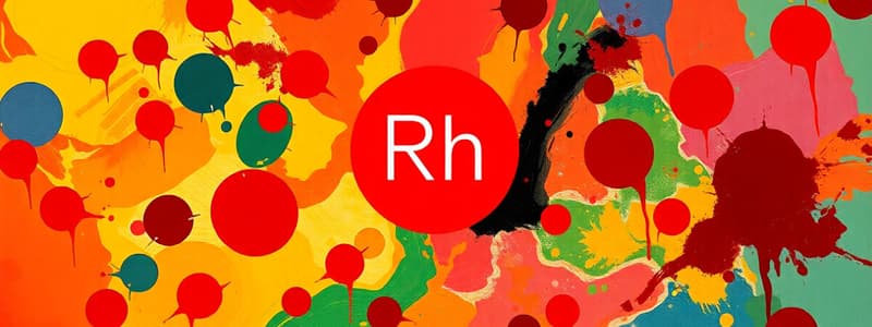 Rh Blood Group Quiz