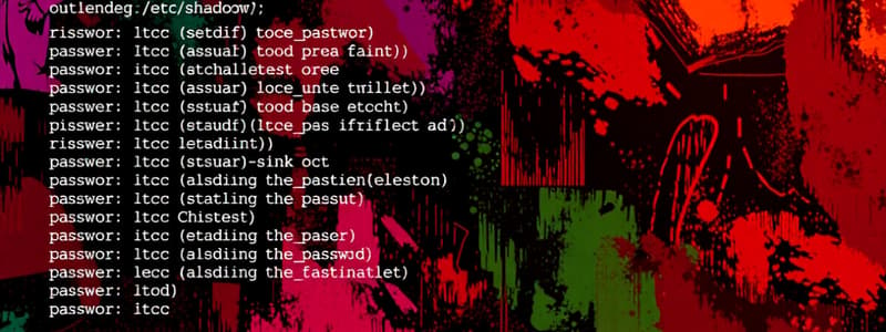 /etc/passwd Security Risks & User IDs