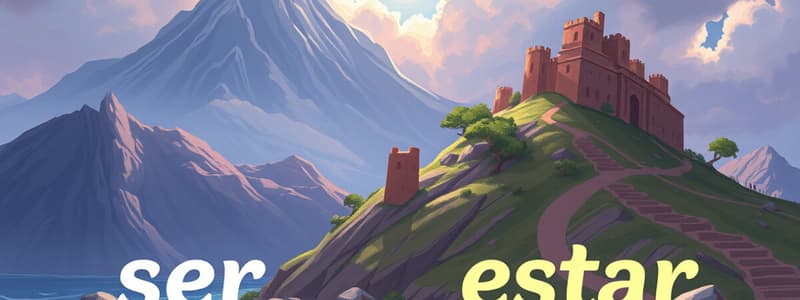 Spanish Ser vs. Estar Quiz