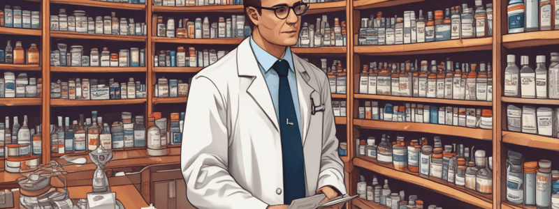 Pharmacy Regulation Quiz