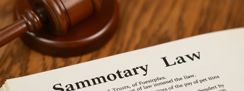 Common Law vs Statutory Law and Trusts