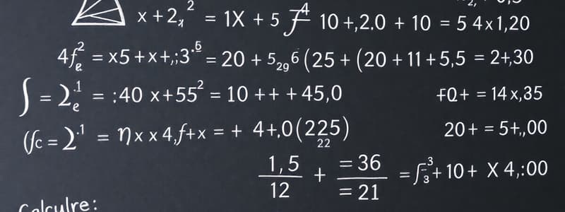 Key Concepts in Mathematics