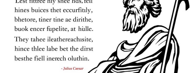 Julius Caesar Quotes Flashcards