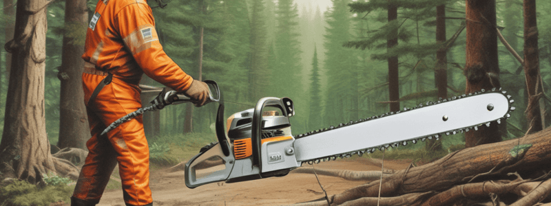 Safety Precautions for Chain Saw Use