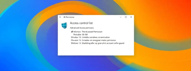 Windows Permissions Architecture Quiz