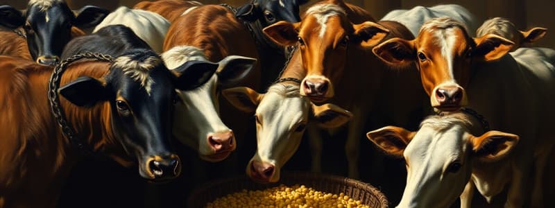 Livestock Feed Nutrients: Carbs and Proteins