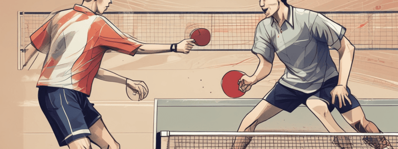 Sportsmanship Rules in Table Tennis