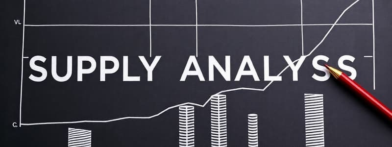 Economics 12th Standard - Supply Analysis Chapter 4