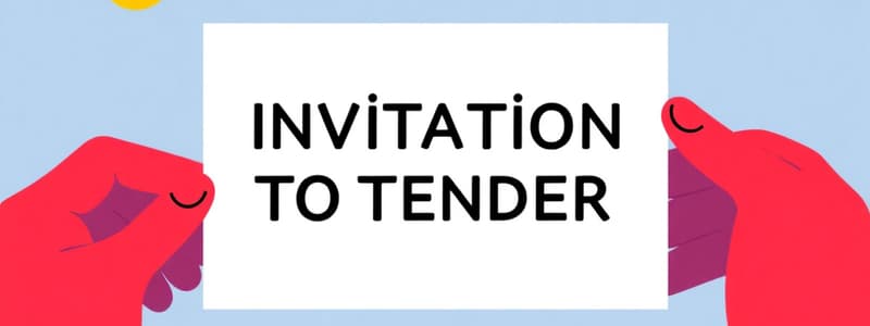 Understanding Invitation to Tender (ITT) Process