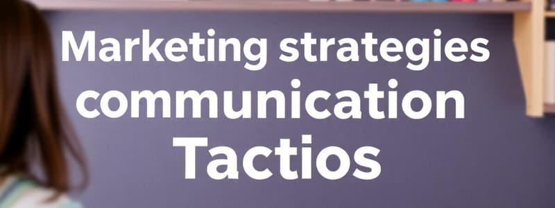 Estrategia de Comunicación y Marketing