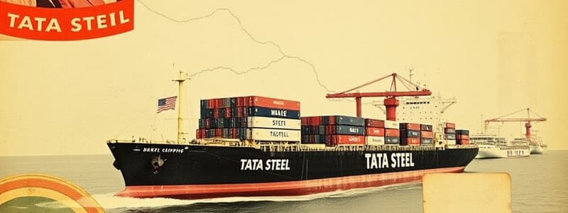 Tata Steel Group Shipping Overview