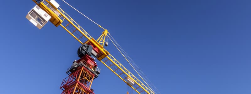 Crane Assessment Criteria Quiz