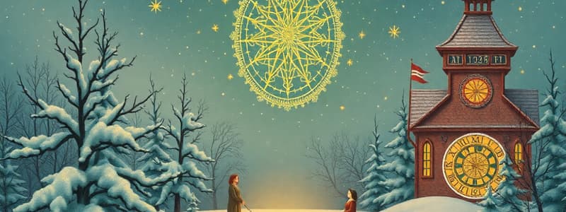 Winter Solstice: December 21st in Northern Hemisphere