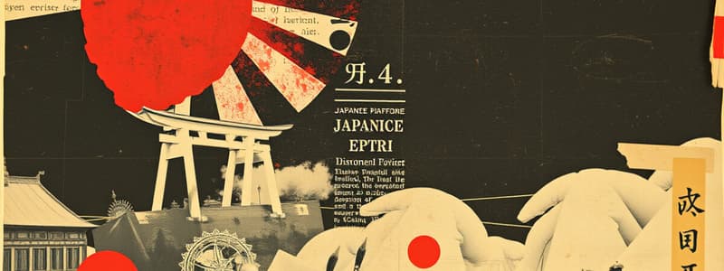 World History: Japan and WWII Events