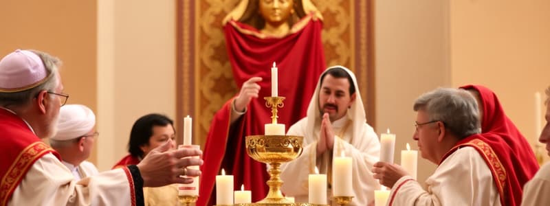 Catholic Sacraments and Beliefs Quiz