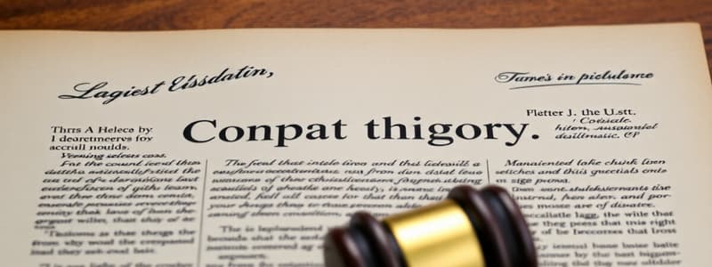 Compact Theory of the Constitution