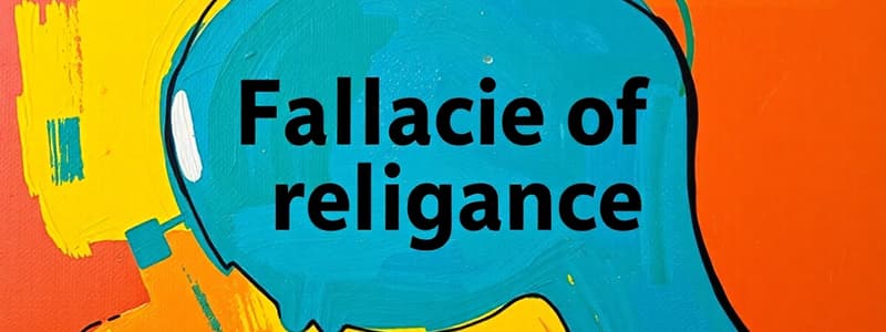 Fallacies of Relevance Quiz