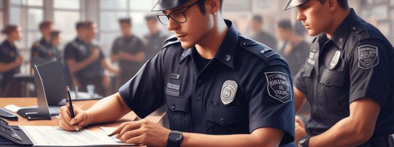 Police Recruitment Testing Procedures