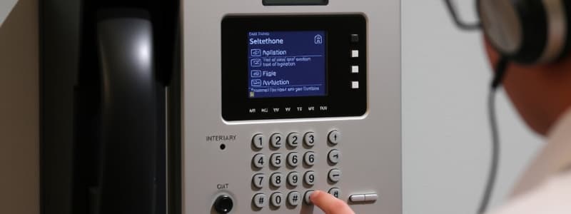 Interphone System Operating Procedure