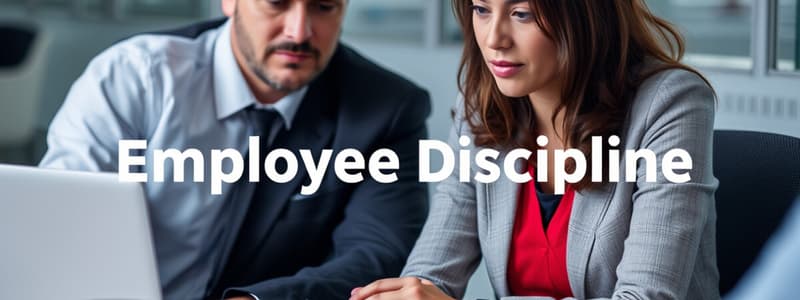 Employee Discipline Procedures Quiz