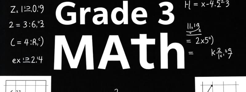 Grade 3 Math Test Analysis 2015-2024