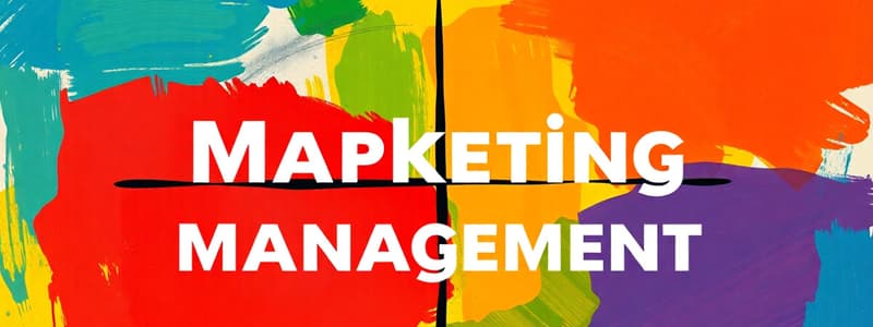 Marketingmanagement en Strategie