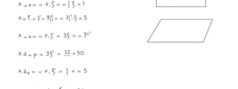 Geometry Formulas Quiz