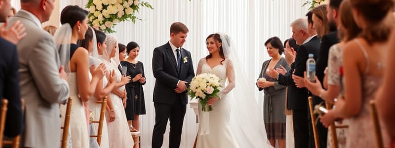 Sociology of White Wedding Rituals