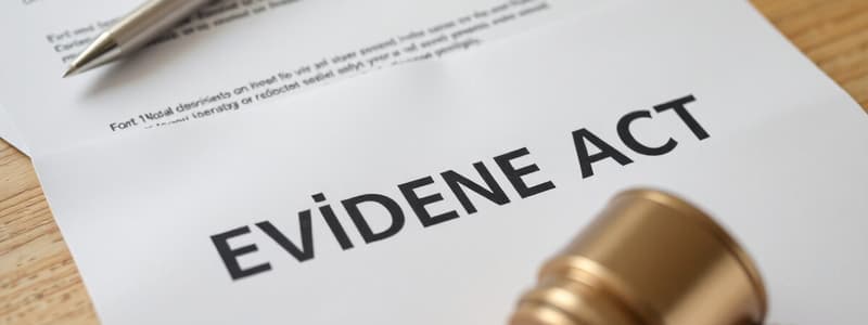 Canadian Evidence Act: Document Admissibility