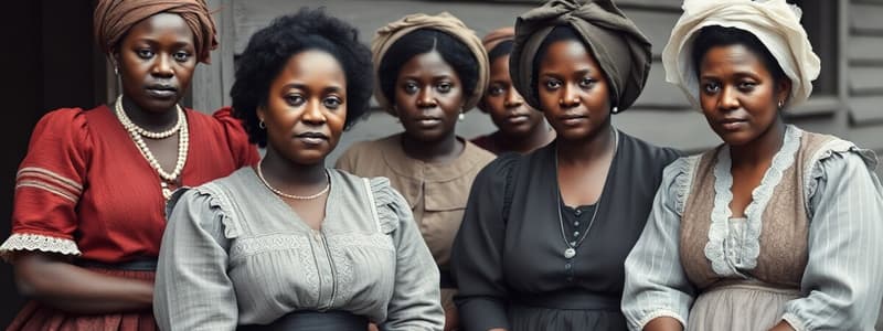 19th Century Women's Roles and Black Community Dynamics