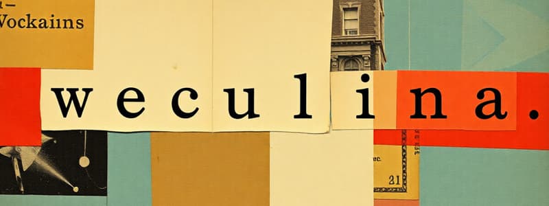 Introduction to Lexicology Quiz